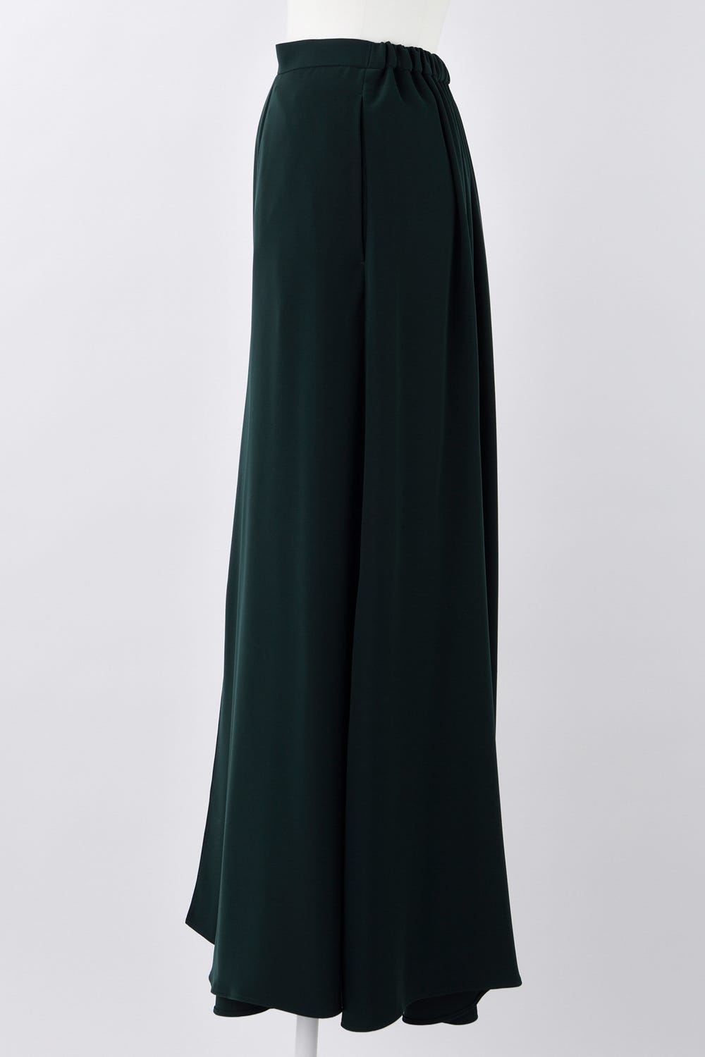 RANDOM-HEM SKIRT D/GRN 36