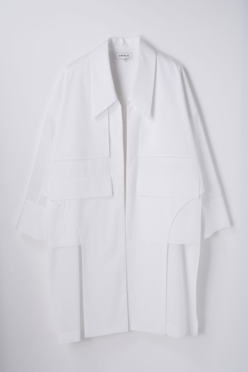 SHIRT JACKET WHT 38