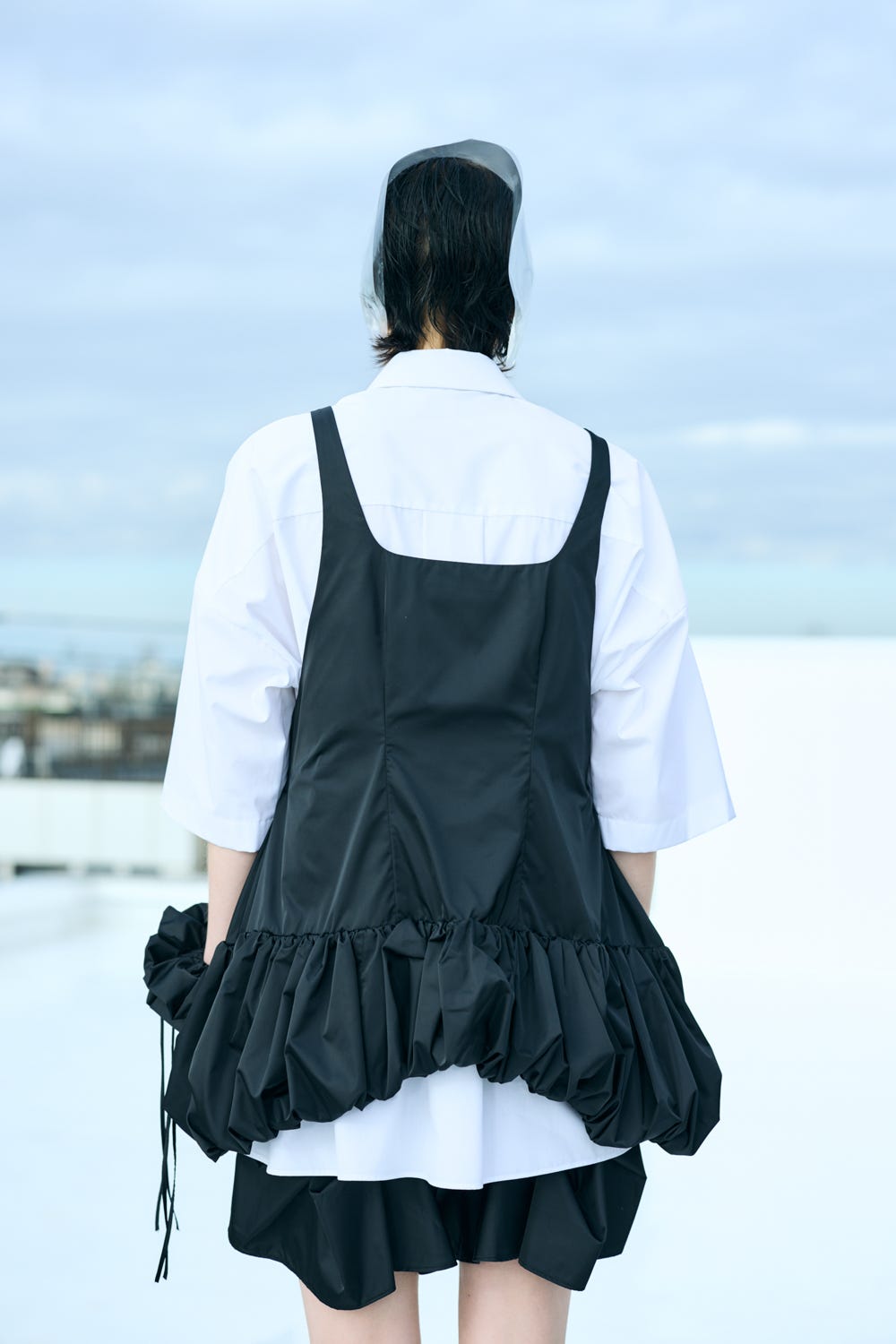 SWALLOW-COLLAR  SHIRT WHT 38