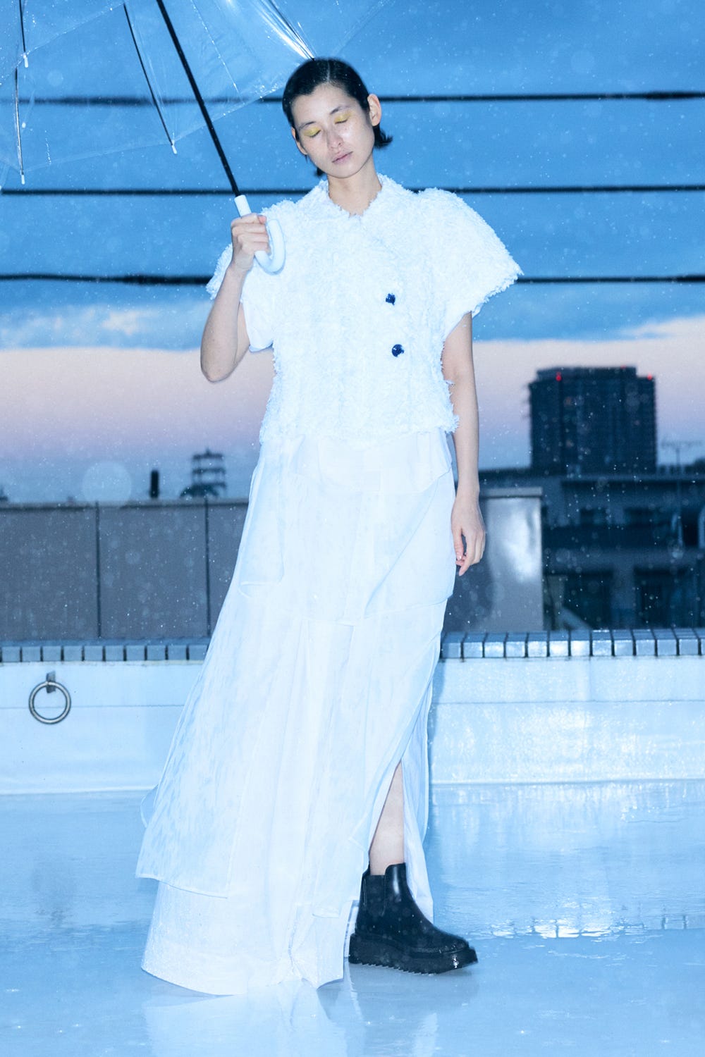 FLUFFY-CLOUD JACKET WHT 38