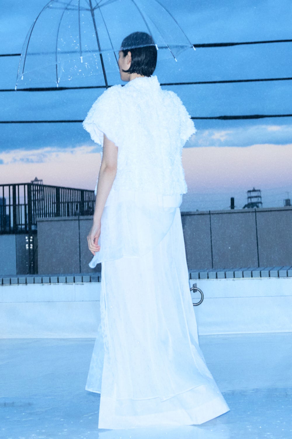 FLUFFY-CLOUD JACKET WHT 38