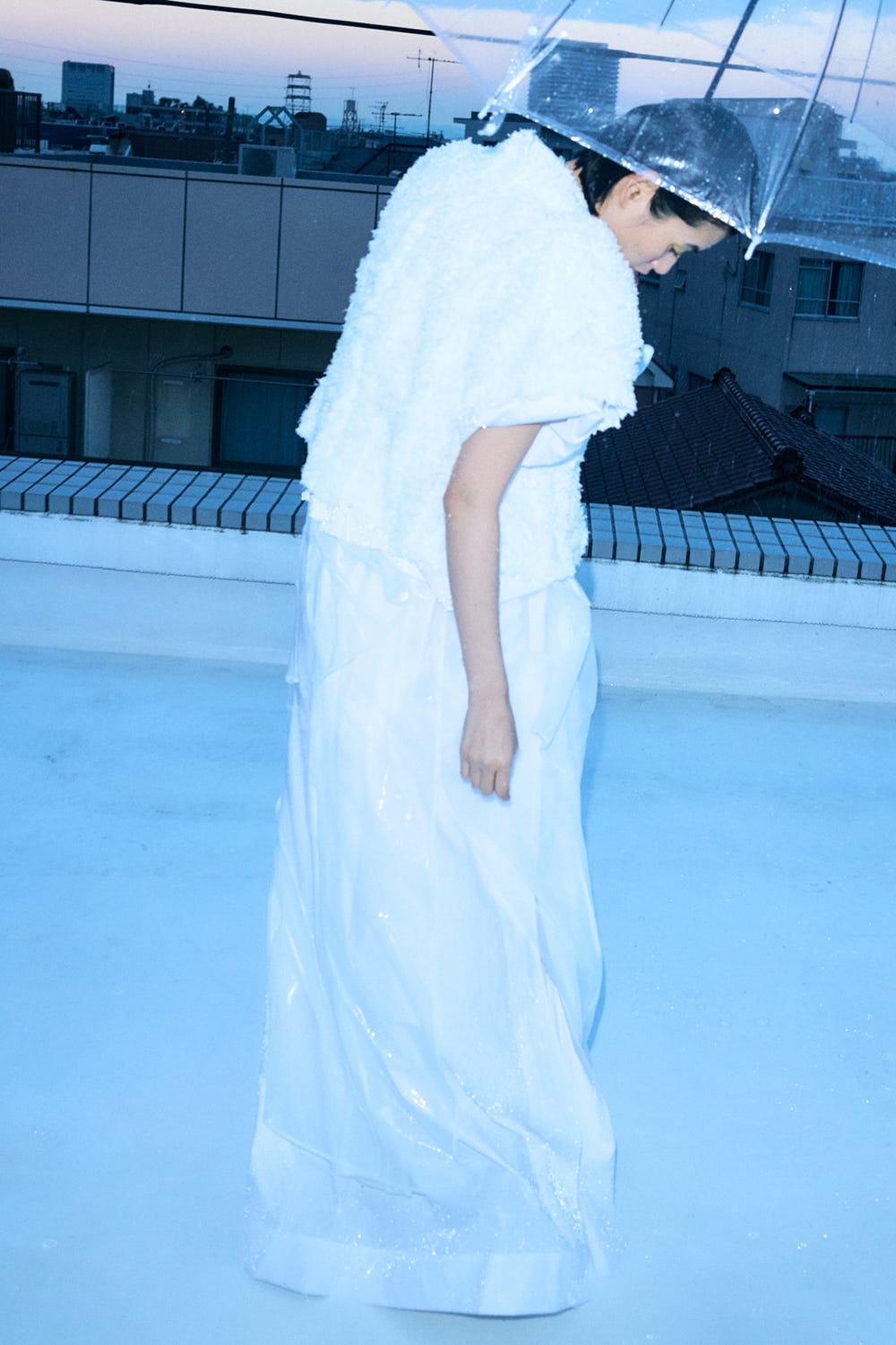 FLUFFY-CLOUD JACKET WHT 38