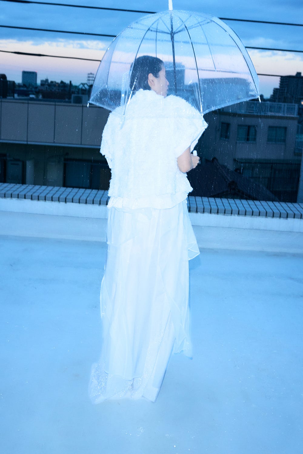 FLUFFY-CLOUD JACKET WHT 38