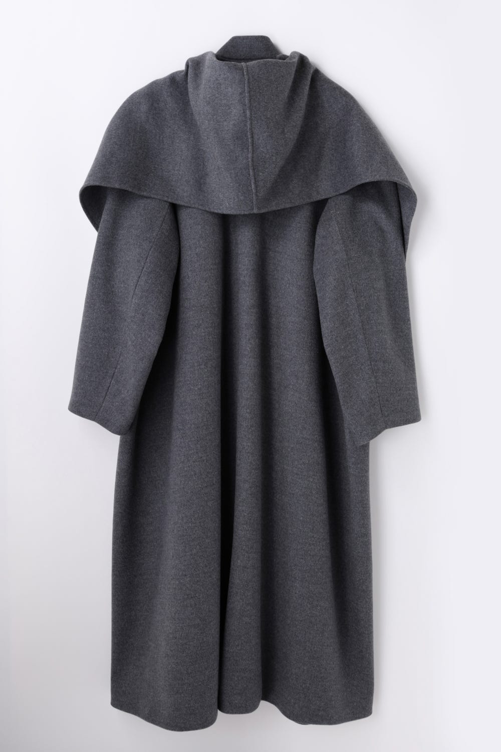 SCARF COAT C.GRY 38