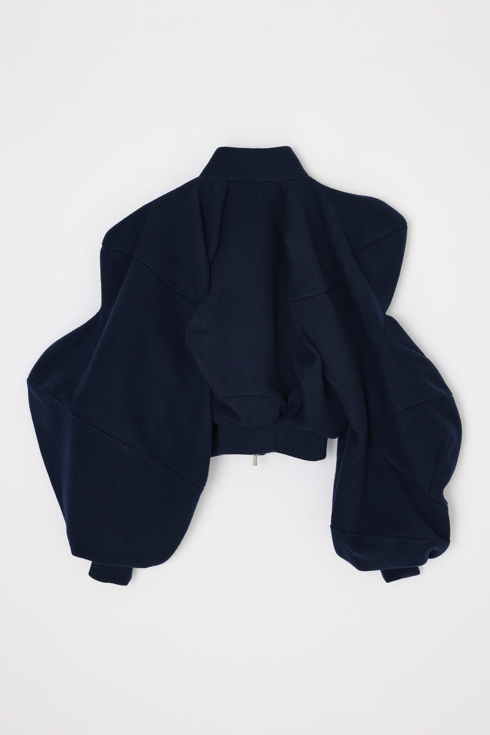 CARVING CROPPED JACKET D/NVY 38
