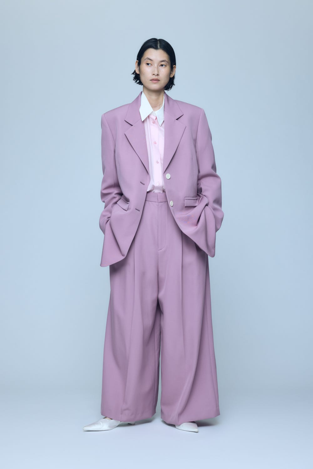 BOX OVER TAILORED JACKET D/PNK 38