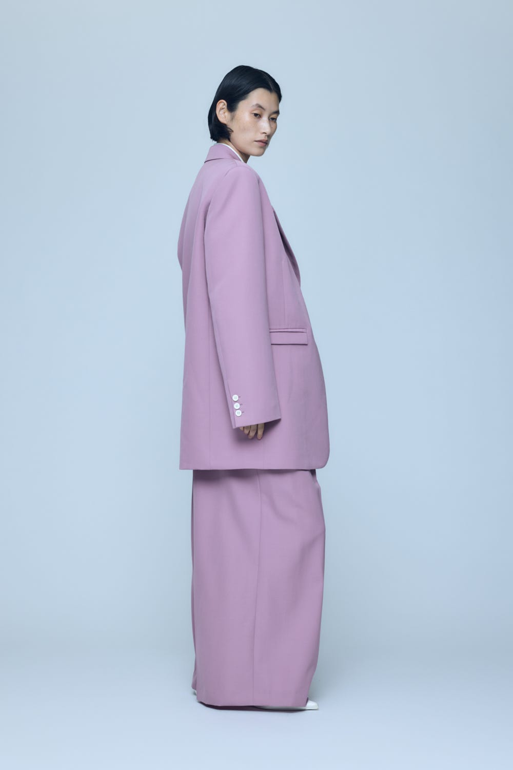 BOX OVER TAILORED JACKET D/PNK 38