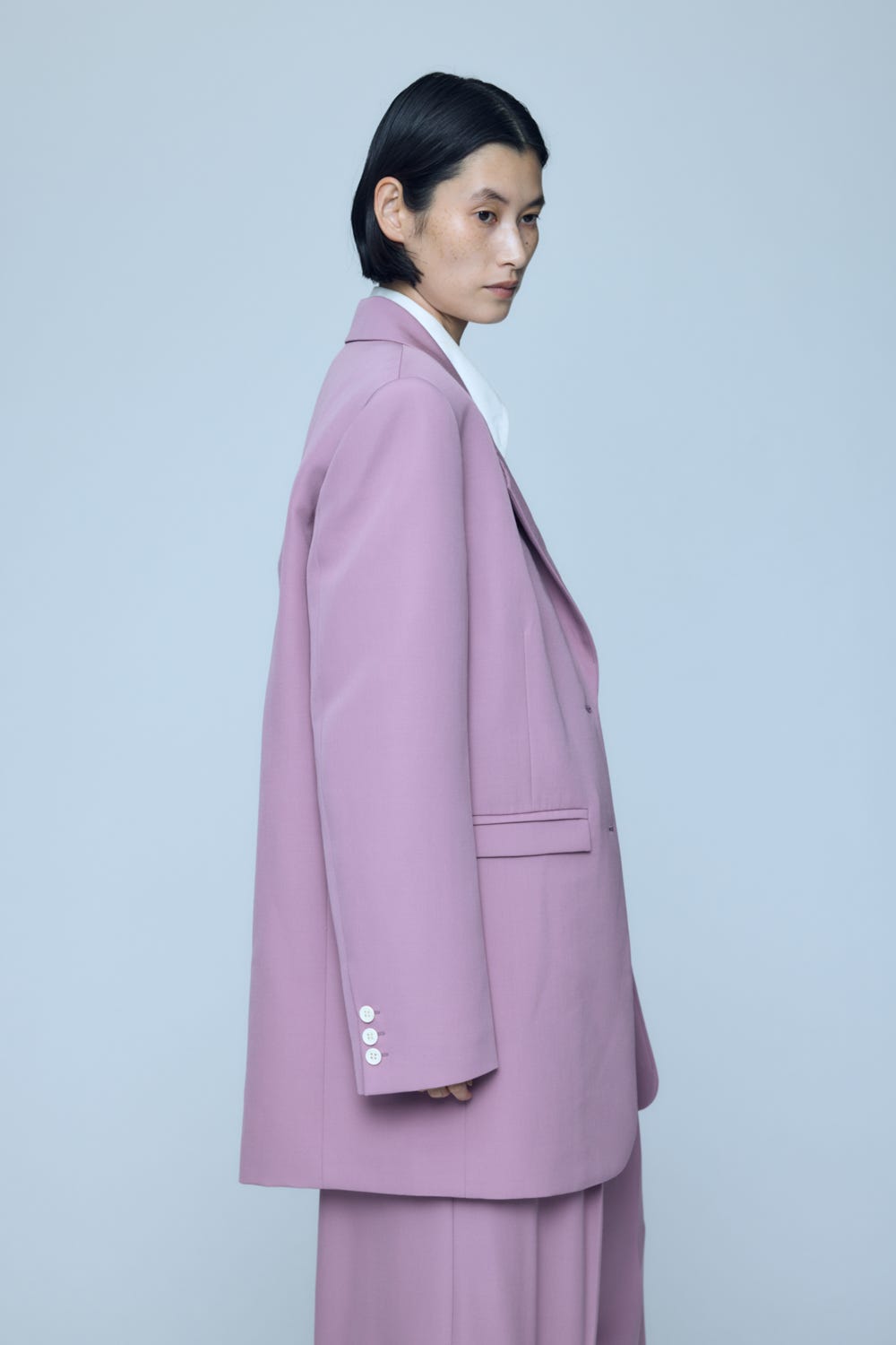 BOX OVER TAILORED JACKET D/PNK 38