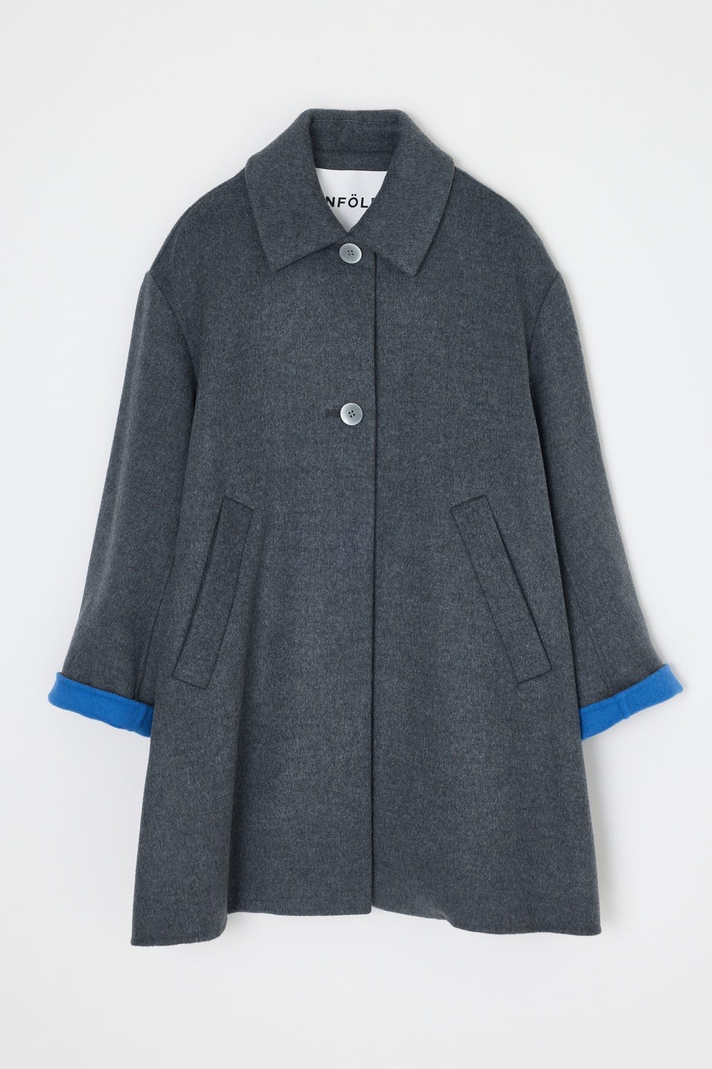 A-LINE COAT C.GRY 36