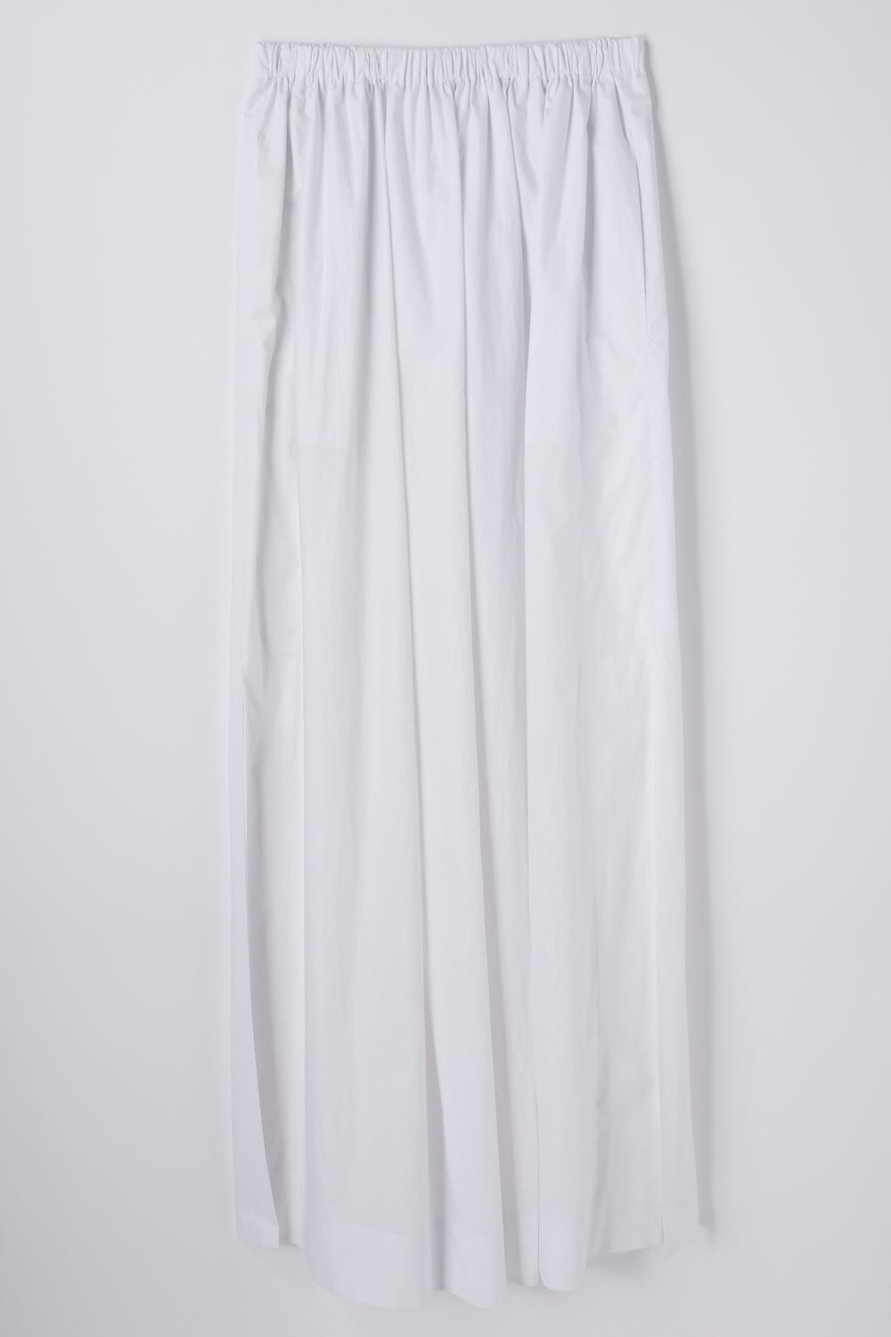 TUCK LONG-SKIRT WHT 38