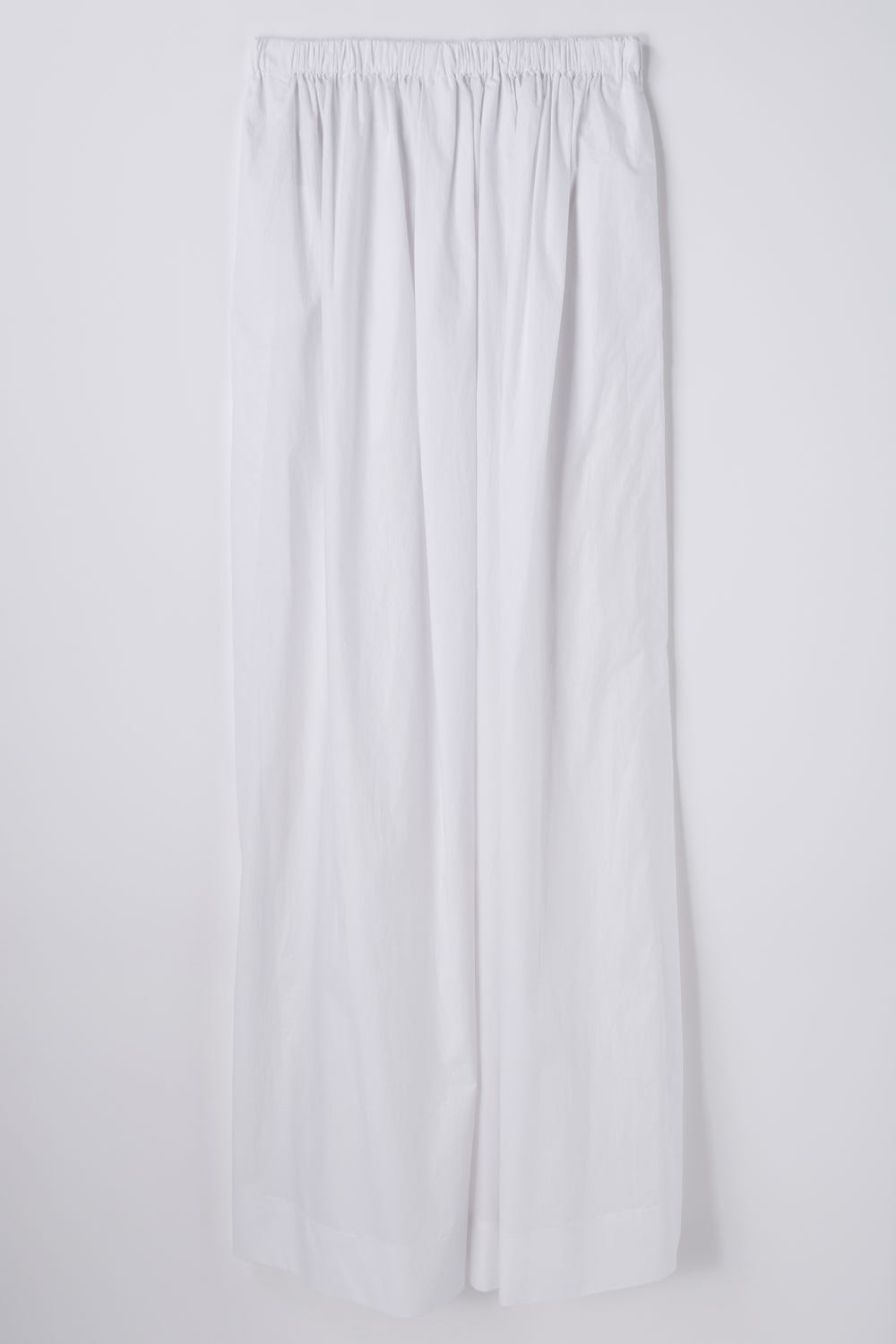 TUCK LONG-SKIRT WHT 38