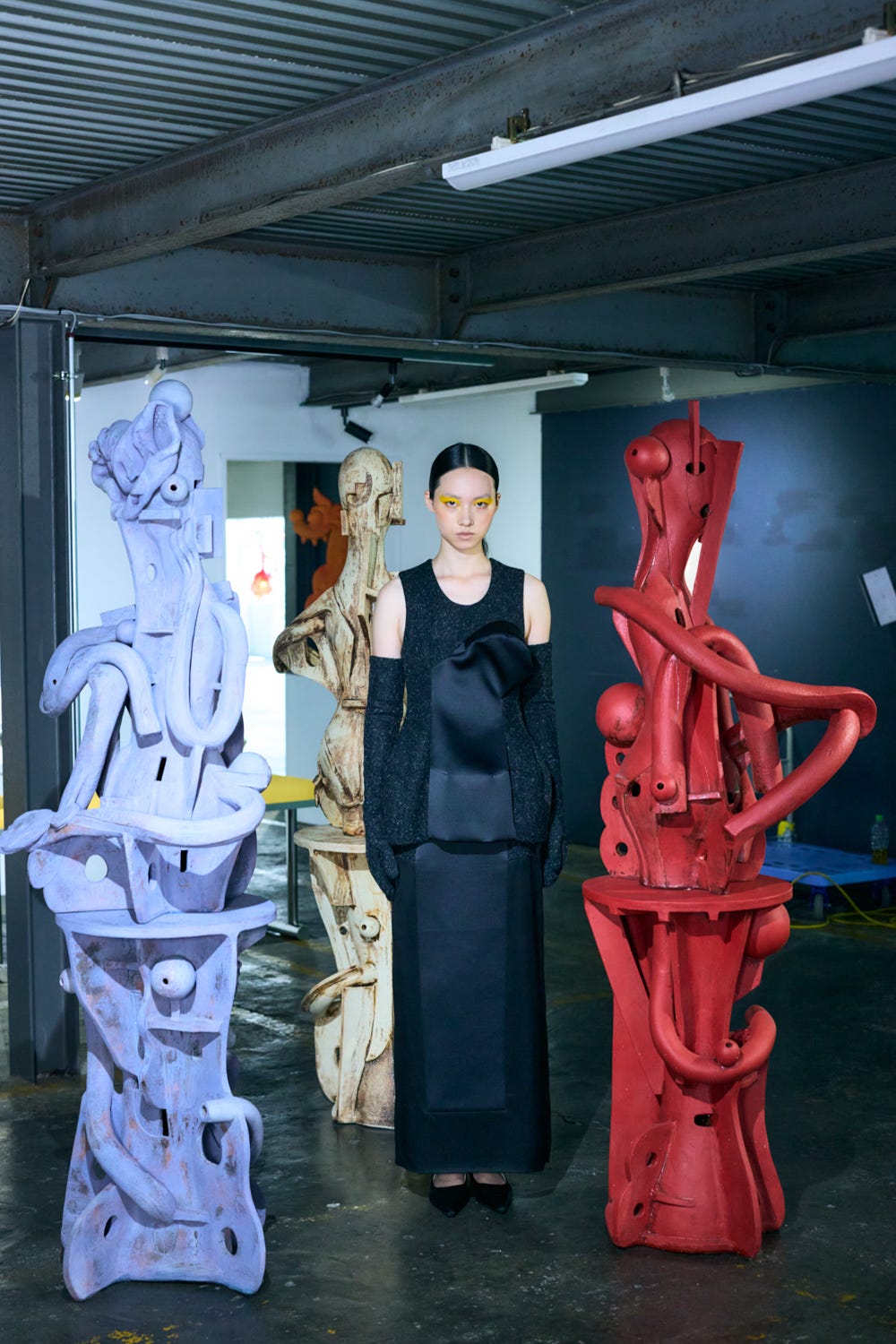 SCULPTURE SKIRT BLK 36