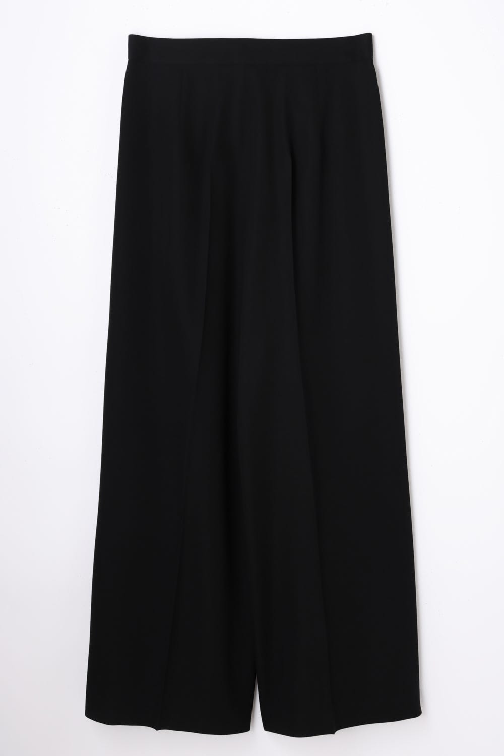 LOW-RISE WIDE TROUSERS BLK 38