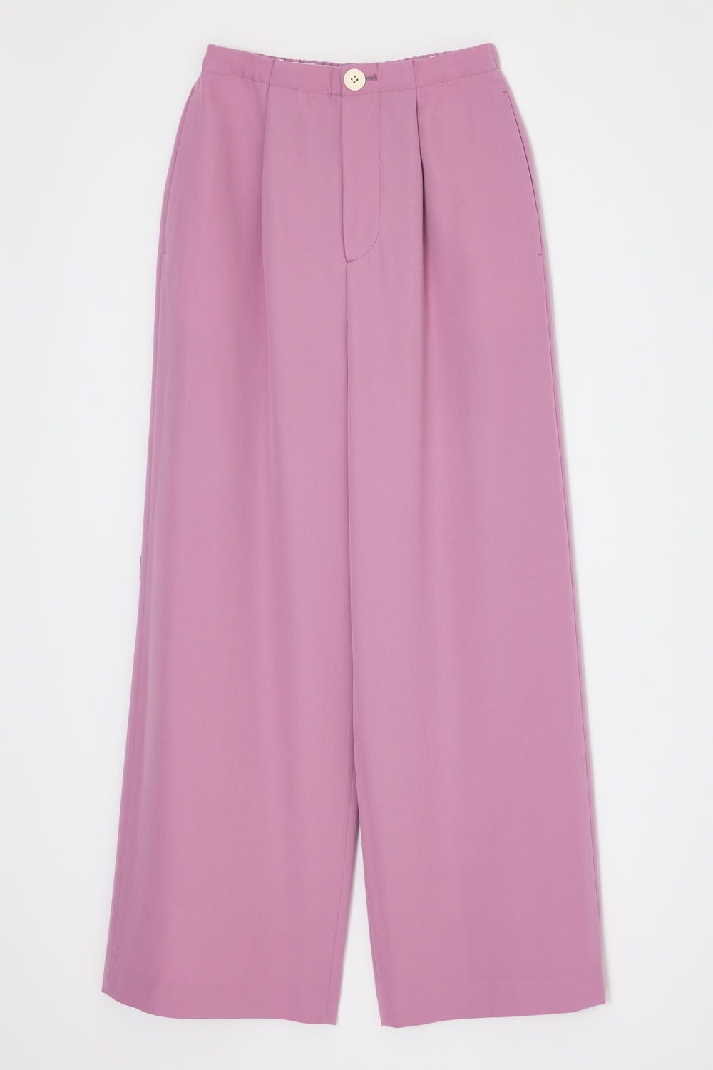 LOW-RISE WIDE TROUSERS D/PNK 38
