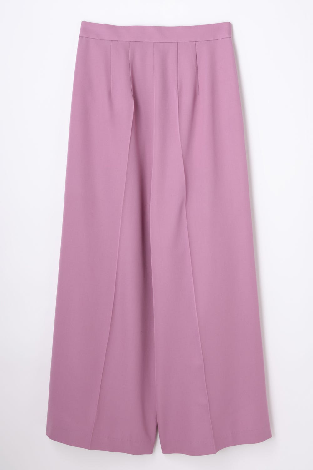 LOW-RISE WIDE TROUSERS D/PNK 38