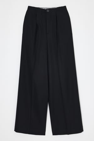 LOW-RISE WIDE TROUSERS