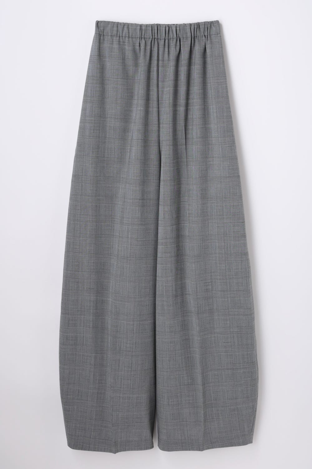 STRIGHT COCOON PANTS 柄BLK 38