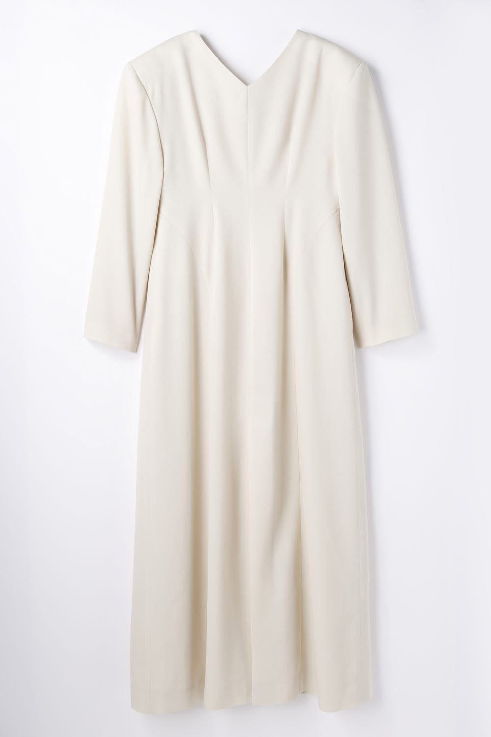 V-NECK DRESS BEG 36