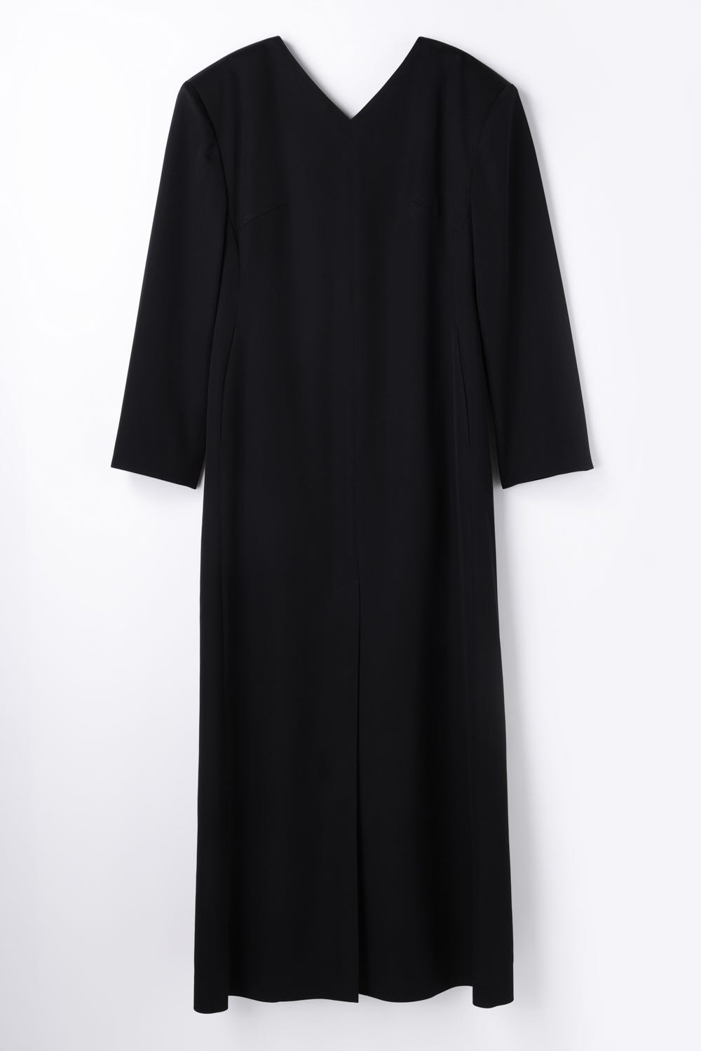 V-NECK DRESS BLK 38