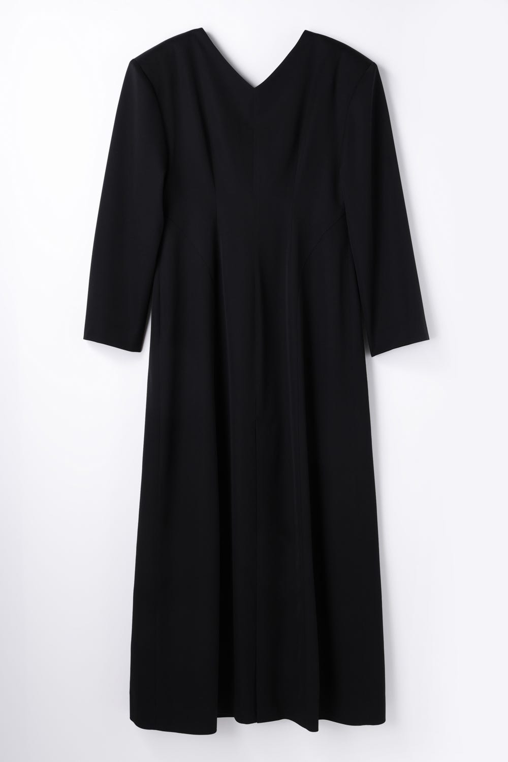 V-NECK DRESS BLK 38