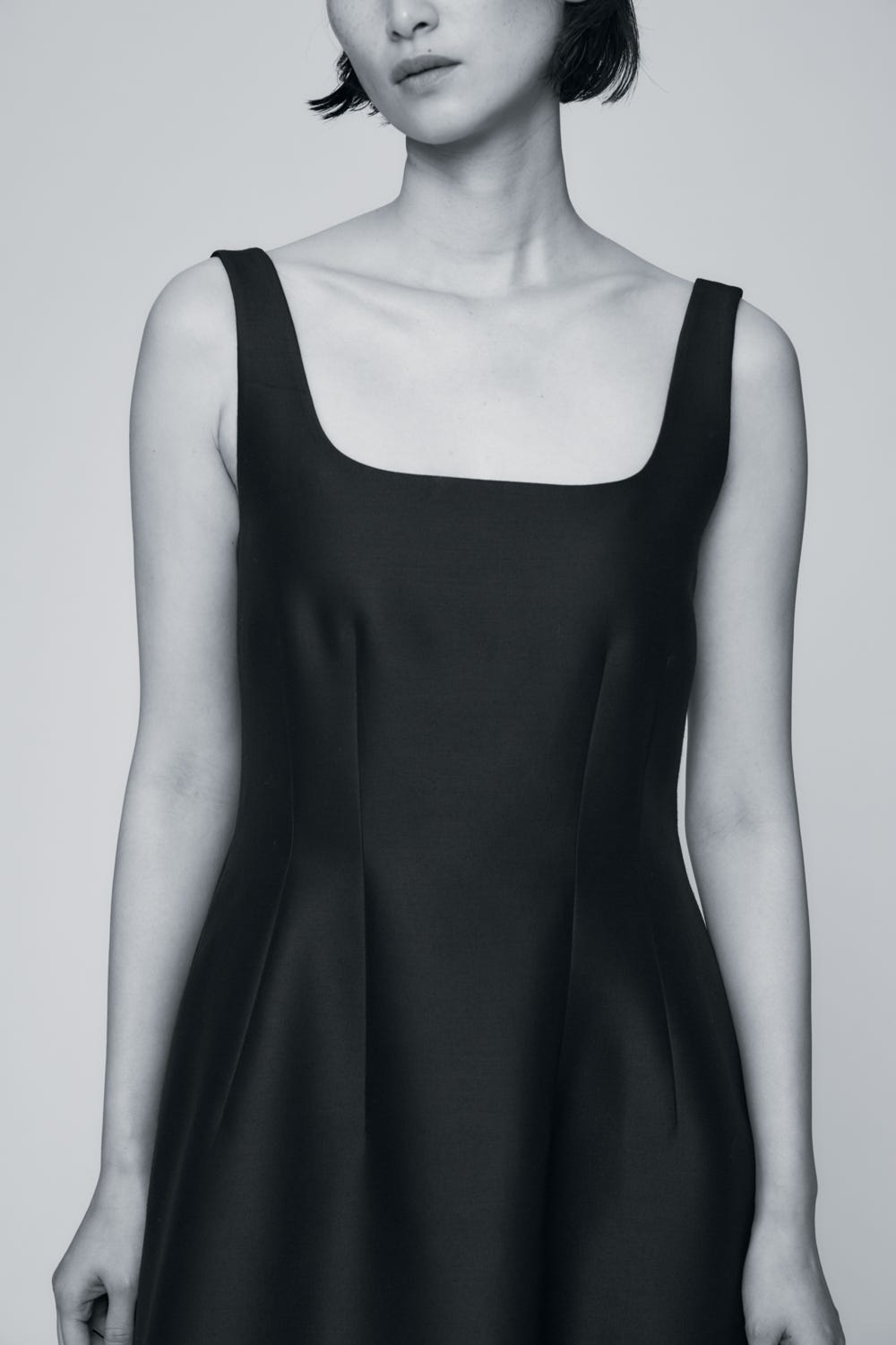 SLIP DRESS BLK 36