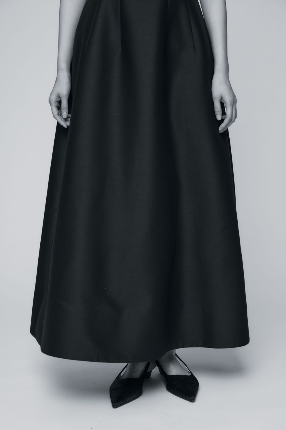 SLIP DRESS BLK 36