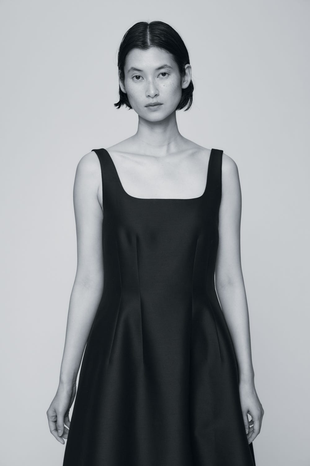 SLIP DRESS BLK 36
