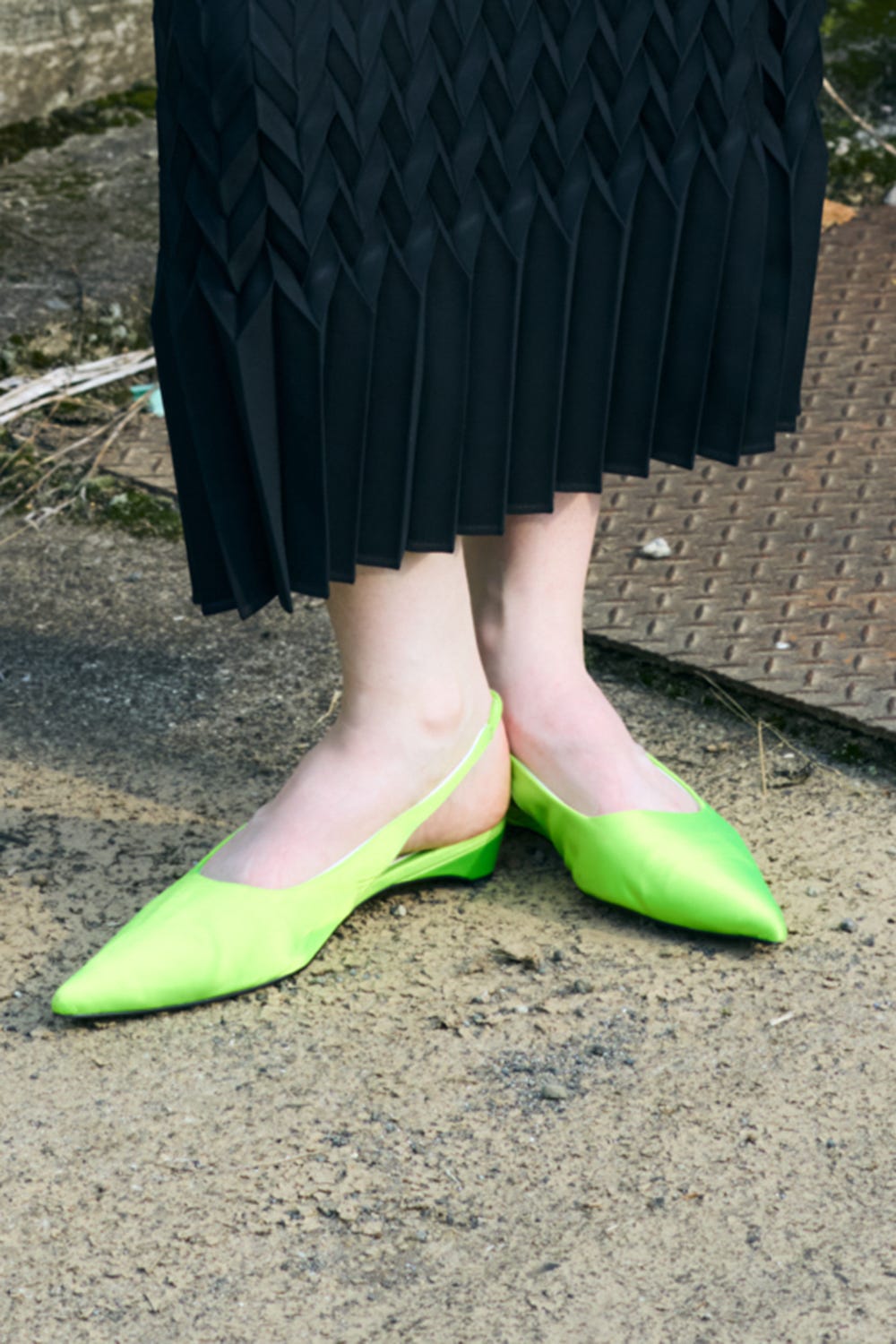 LOW-HEELS PUMPS L/GRN 37