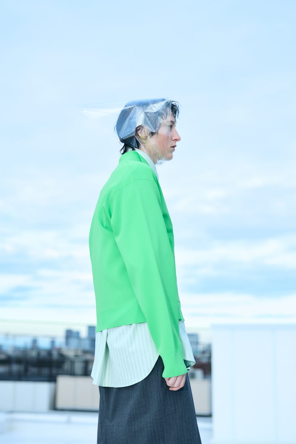 ZIP-UP BLOUSON L/GRN 38