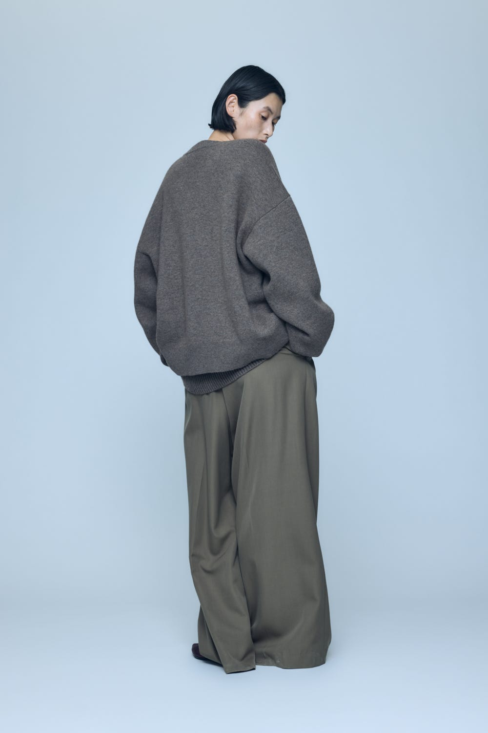CREW-NECK PULLOVER M/BRN 38