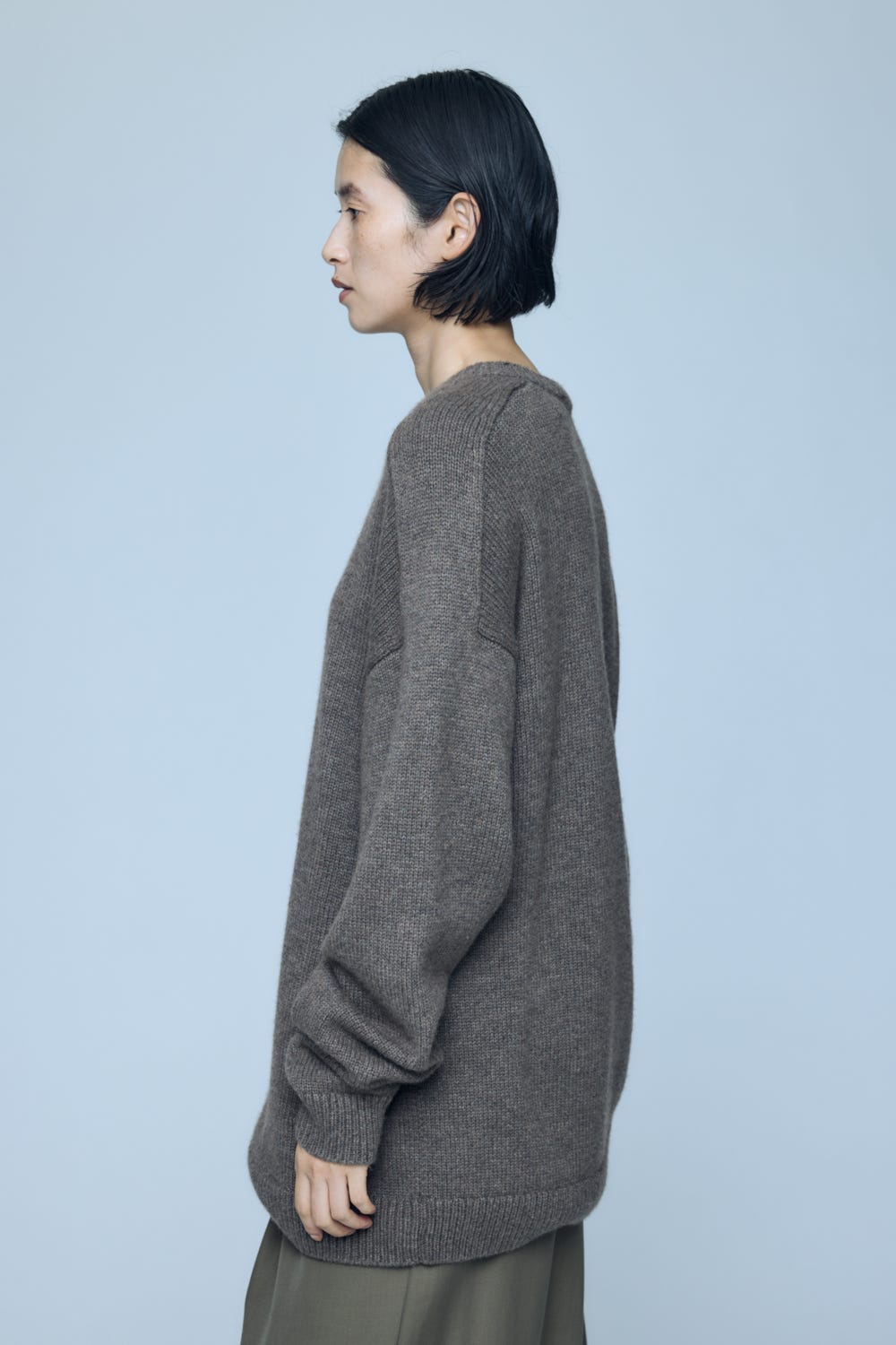 CREW-NECK PULLOVER M/BRN 38