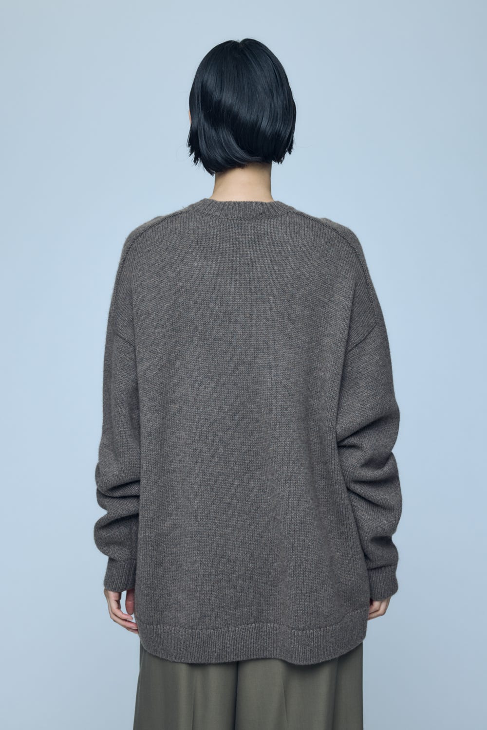 CREW-NECK PULLOVER M/BRN 38