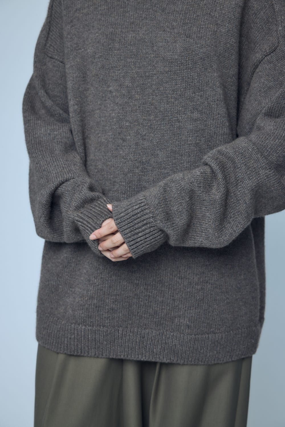 CREW-NECK PULLOVER M/BRN 38
