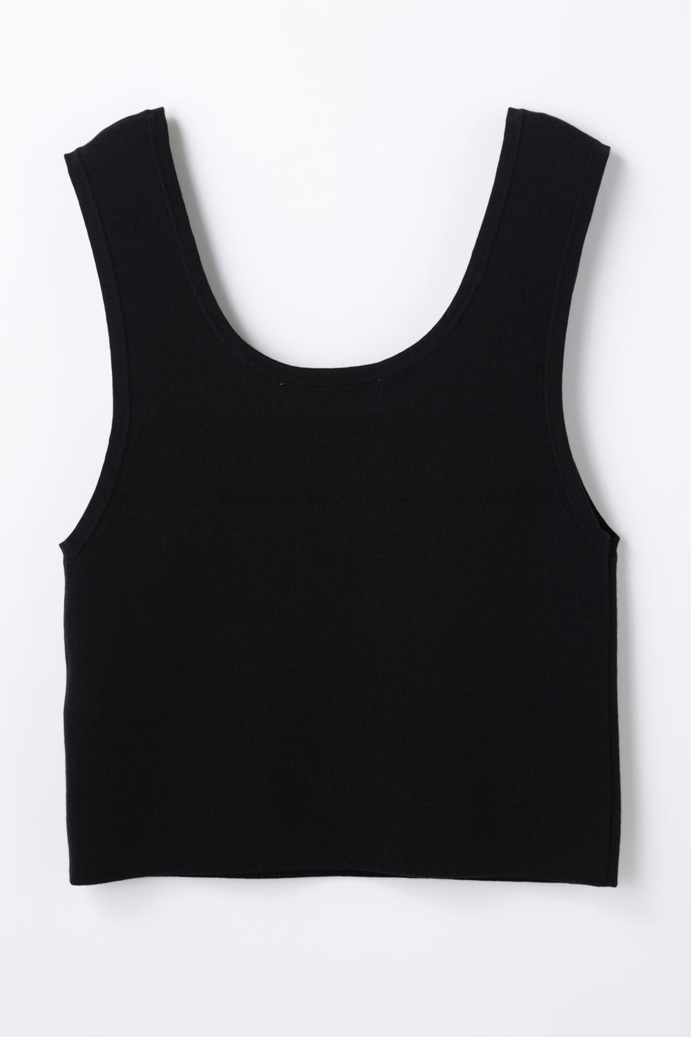 KNIT TANK-TOP BLK 38