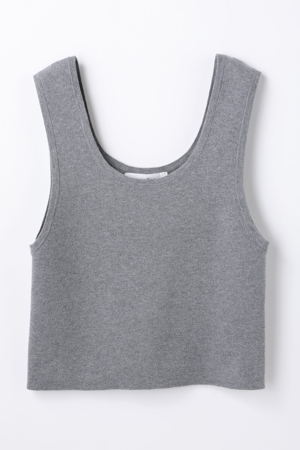 KNIT TANK-TOP C.GRY 38