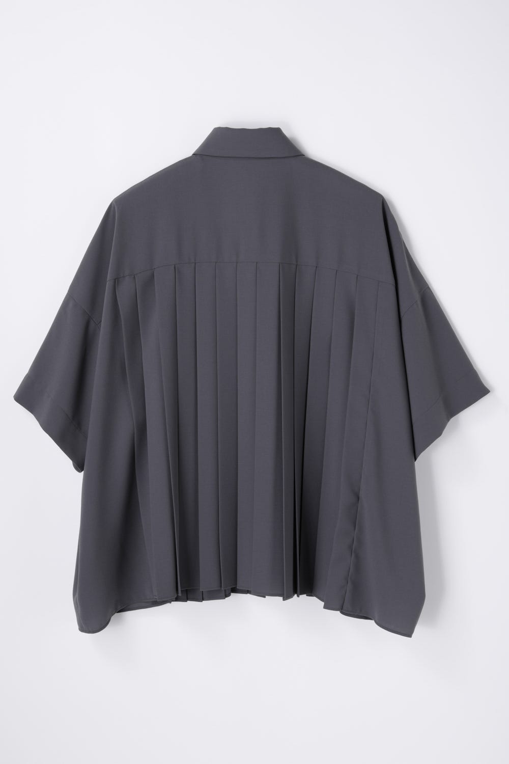 PLEATS WIDE BOX SHIRT GRY 38
