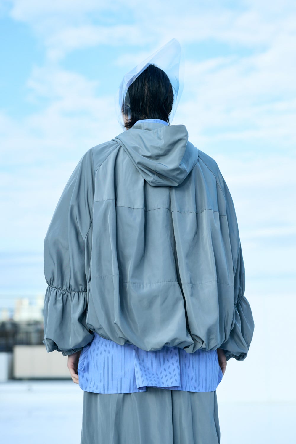 RAIN-CLOUD BLOUSON GRY 36