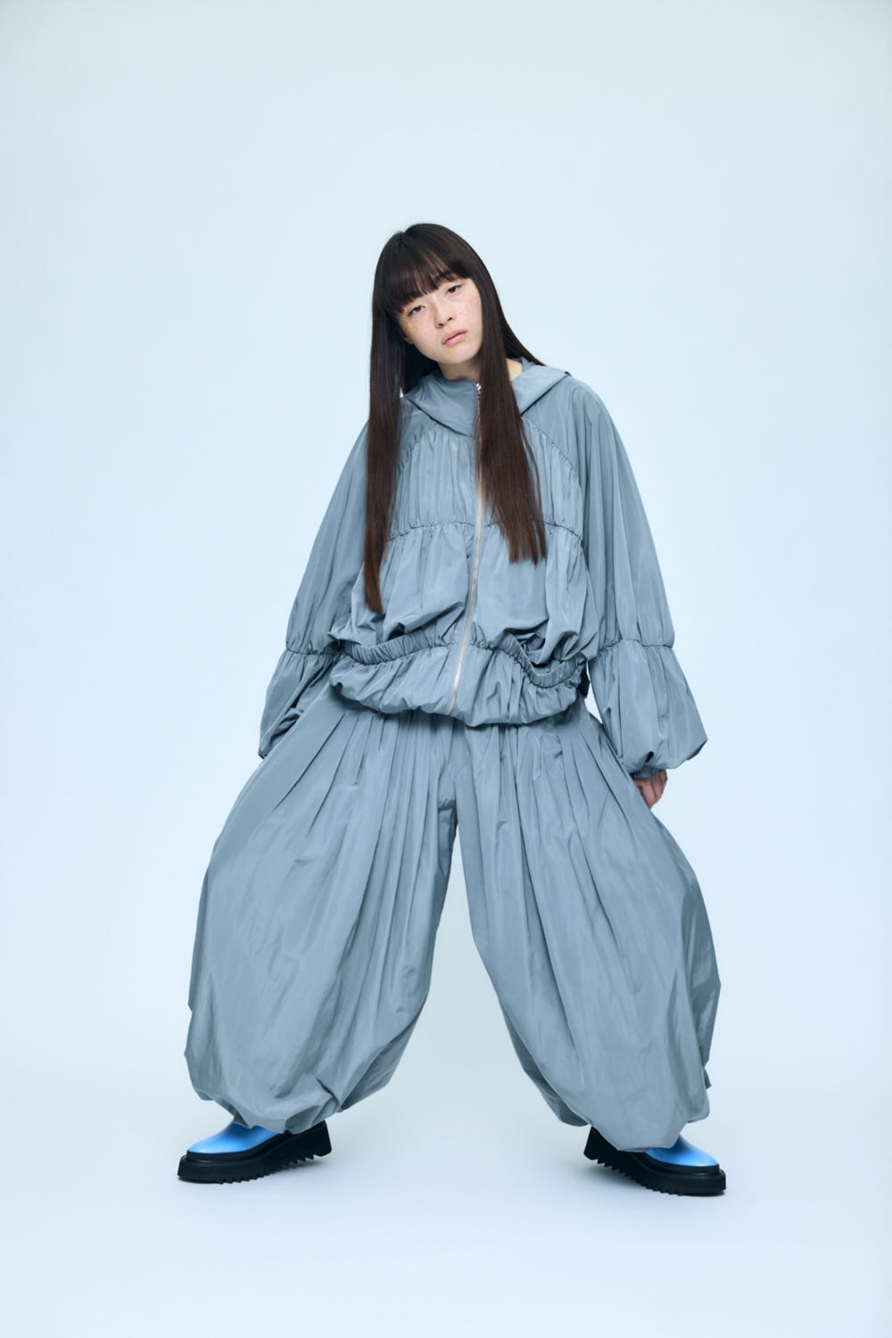 RAIN-CLOUD BLOUSON GRY 36
