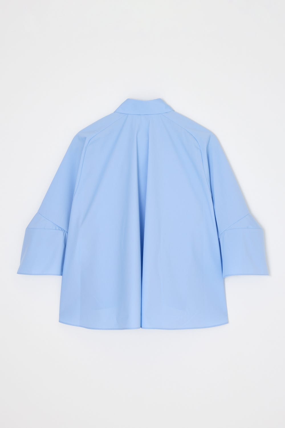 CROPPED　SLEEVE SHIRT SAX 38