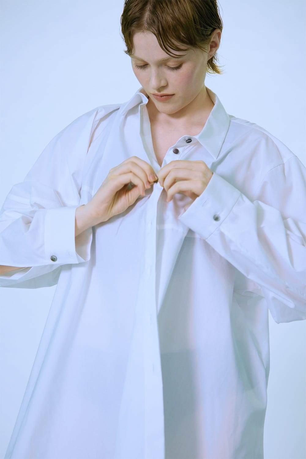 STRUCTURED SHIRT WHT 38