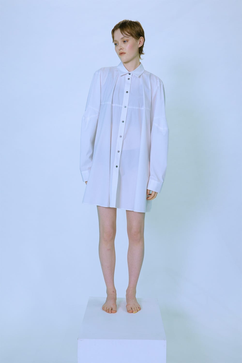 STRUCTURED SHIRT WHT 38