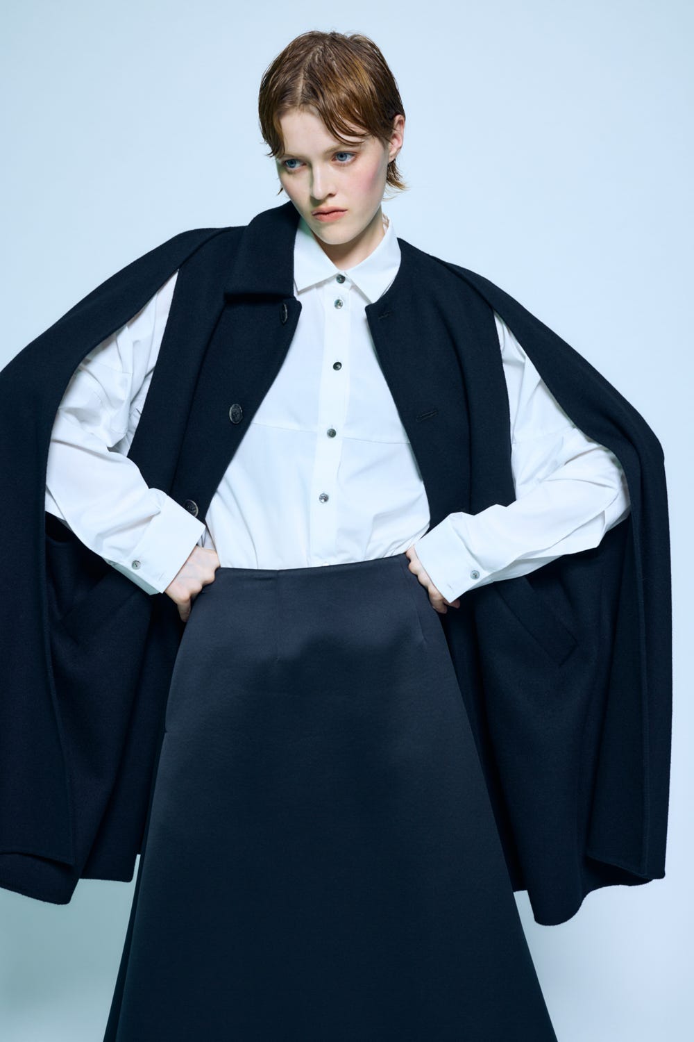 STRUCTURED SHIRT WHT 38