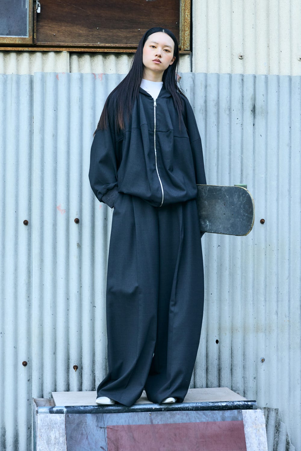 STTRUCTURED HOODIE C.GRY 38