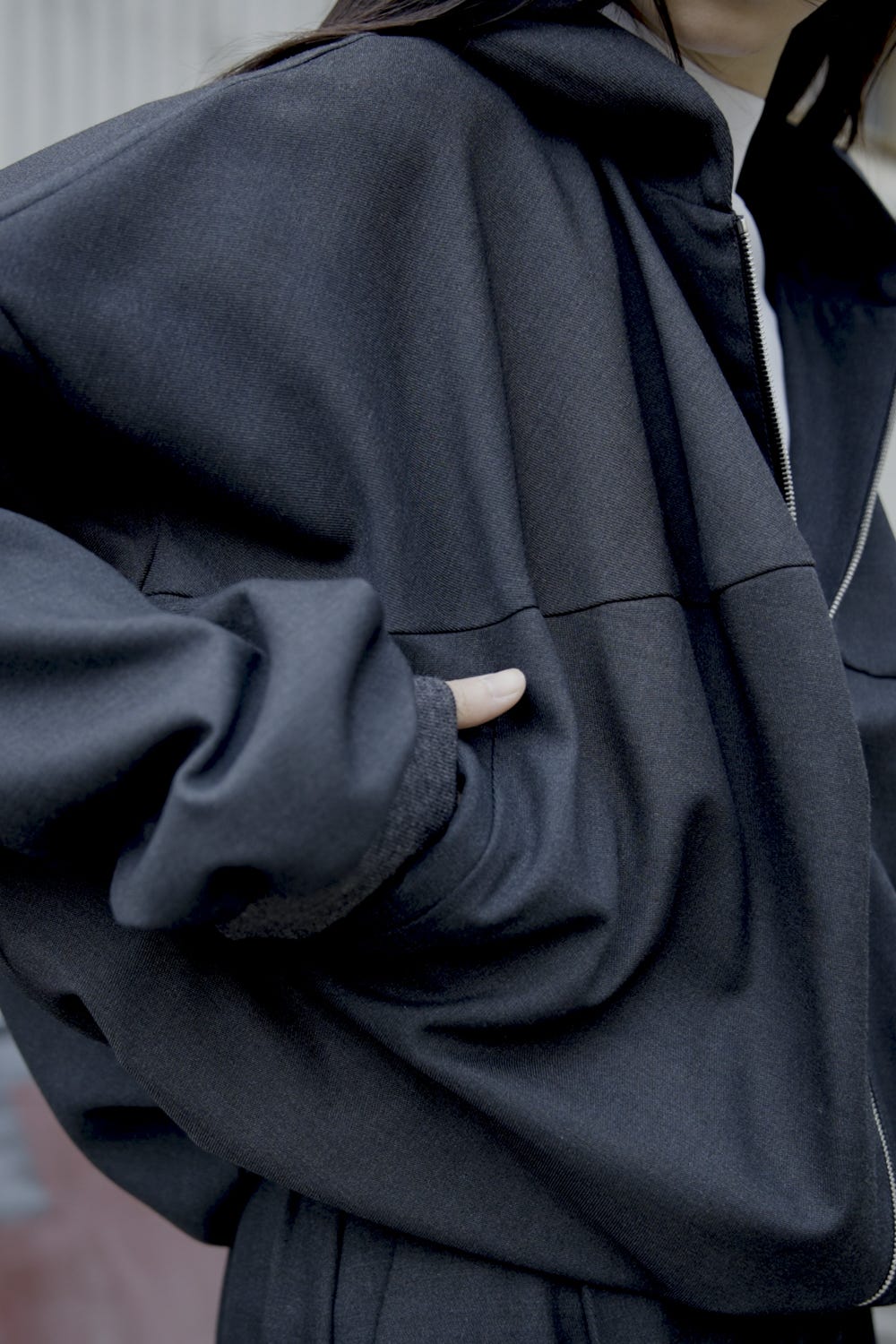 STTRUCTURED HOODIE C.GRY 38