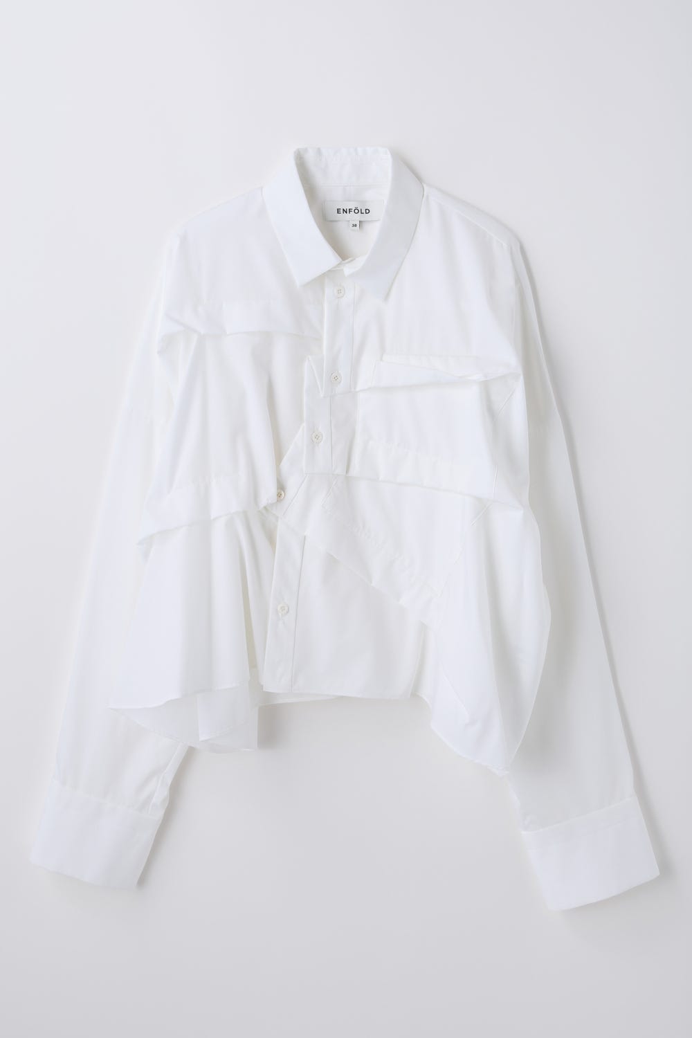 TUCK WIDE SHIRT WHT 38
