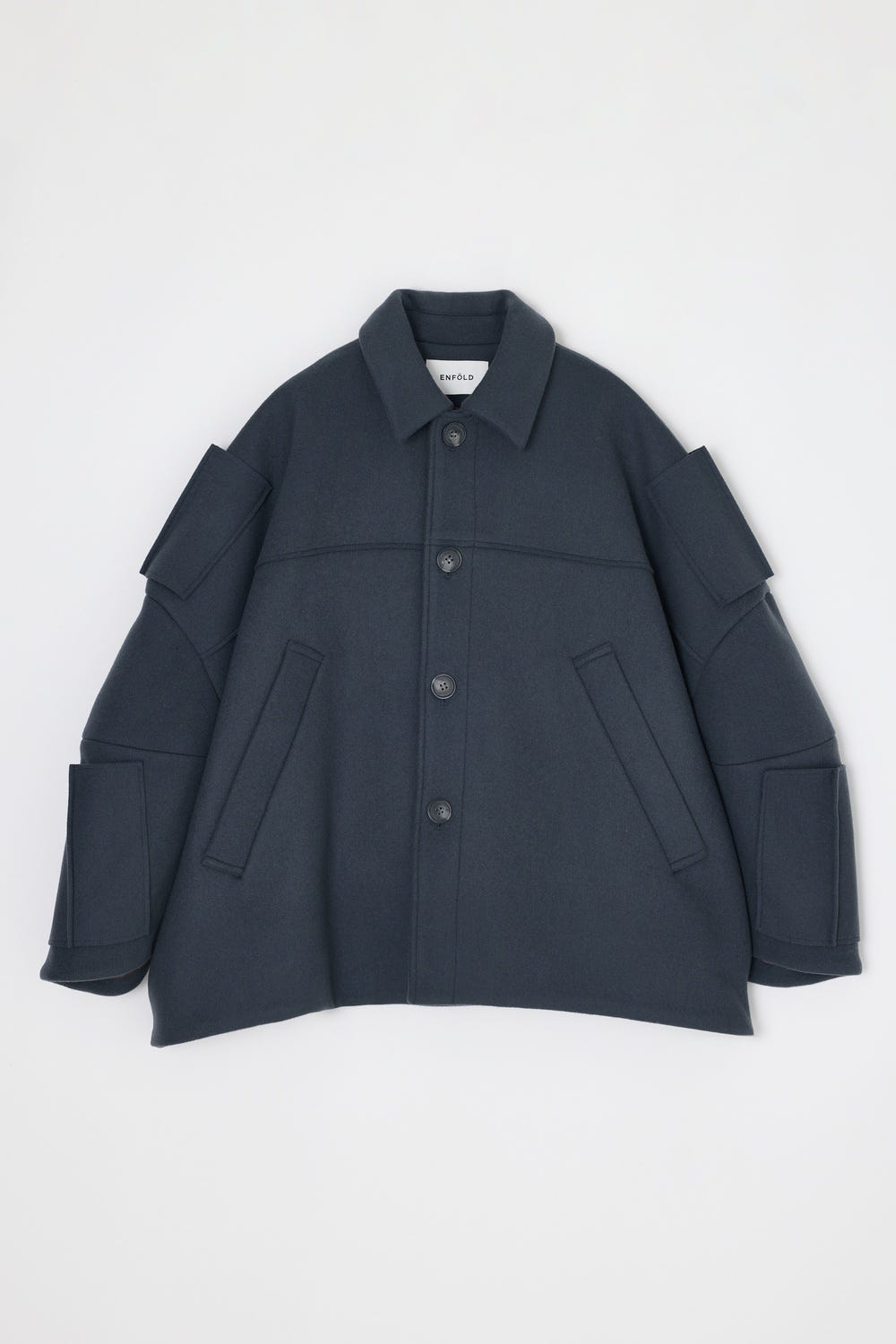 SCHOOL CAPE COAT D/GRY 36