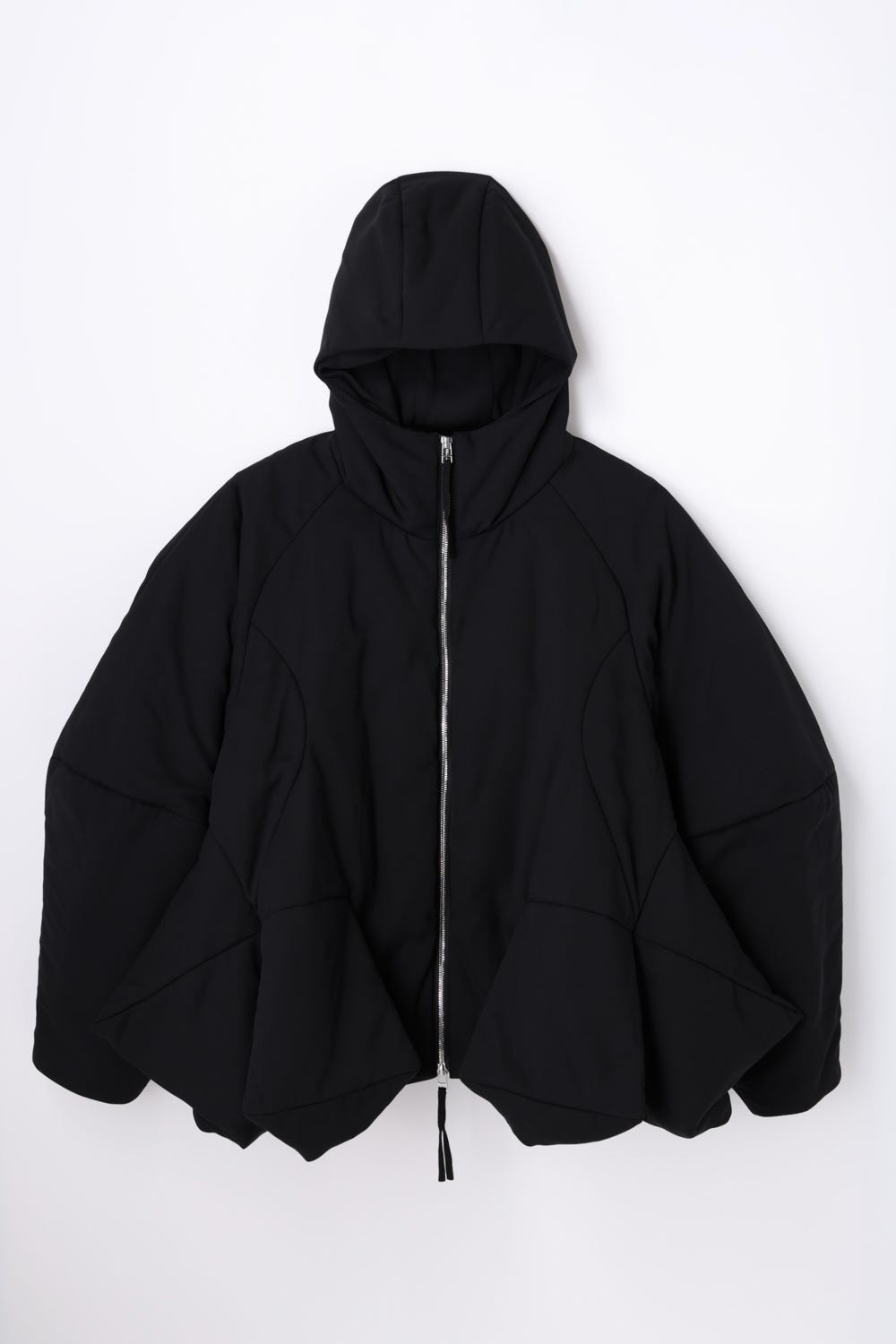 SOLID-HEM COAT BLK 38