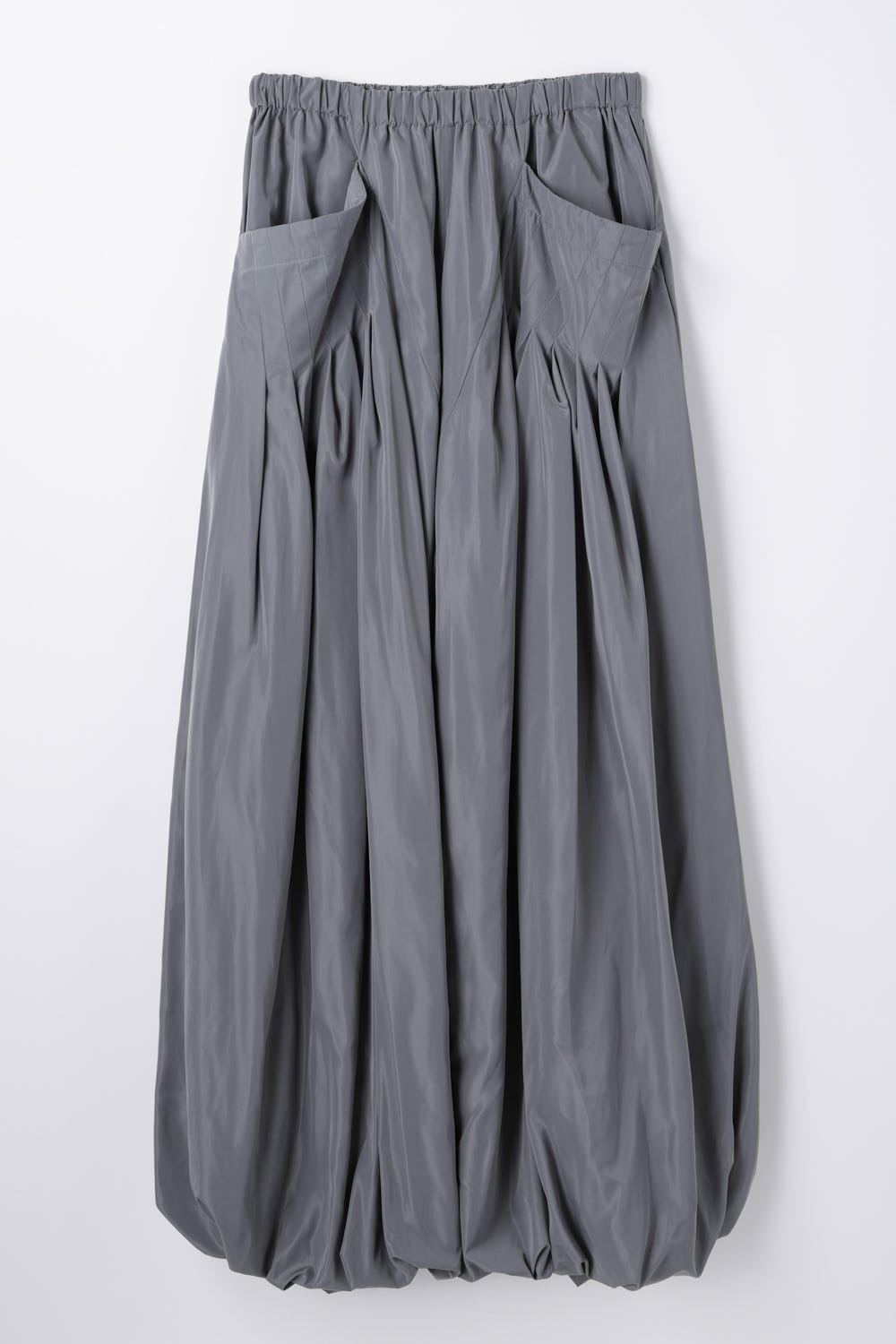 TUCK BALLOON CROPPED PANTS GRY 36