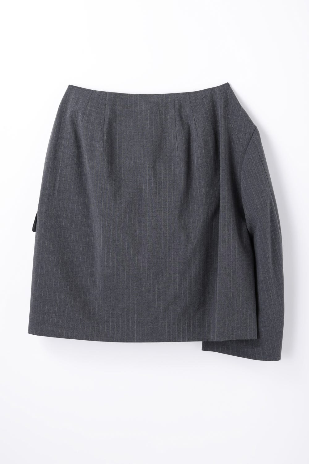 TAILORED MINI-SKIRT C.GRY 36