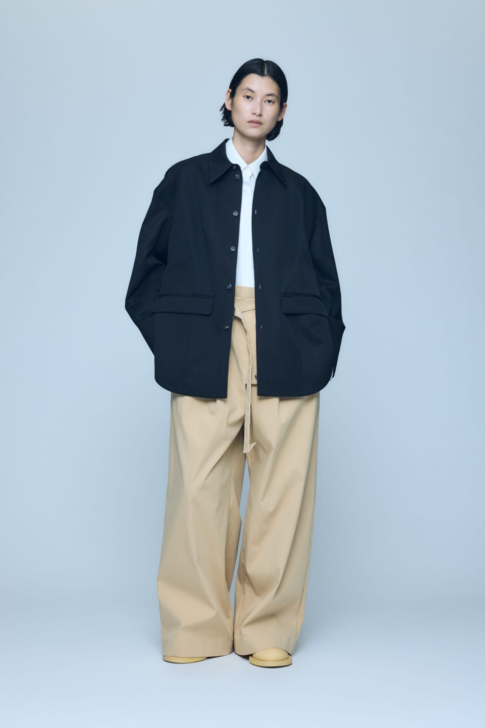 BELT CHINO TROUSERS BEG 36
